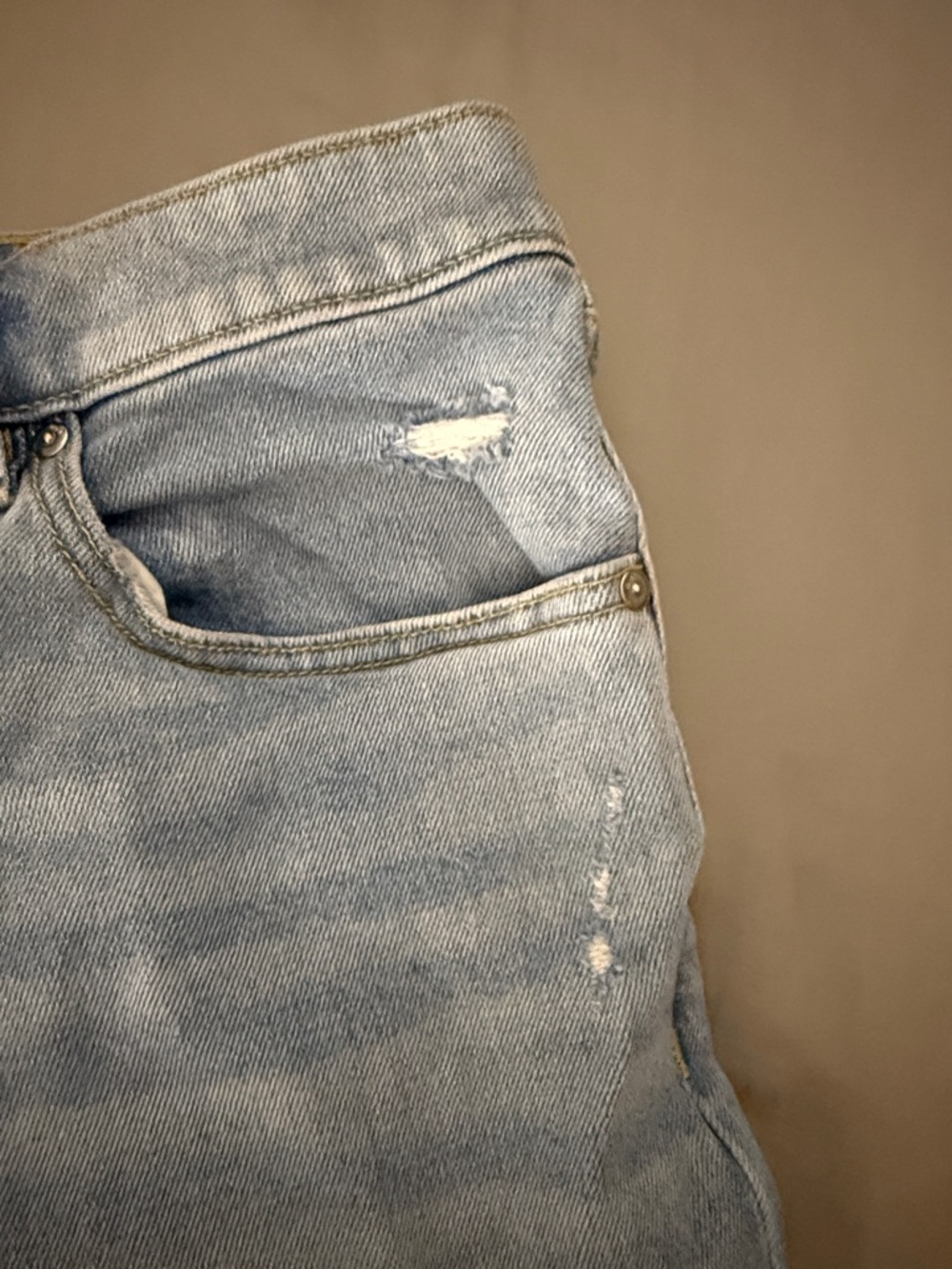 Lane Bryant Light Blue Denim Shorts with Button Front - Picture 4 of 7